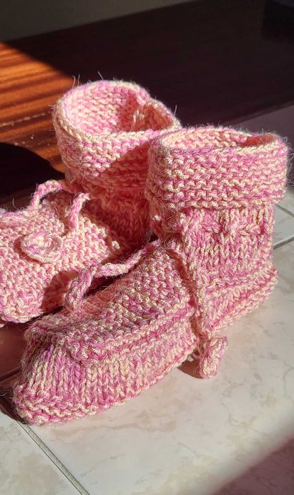 Meias / Sapatos de Lã feitas à Mão