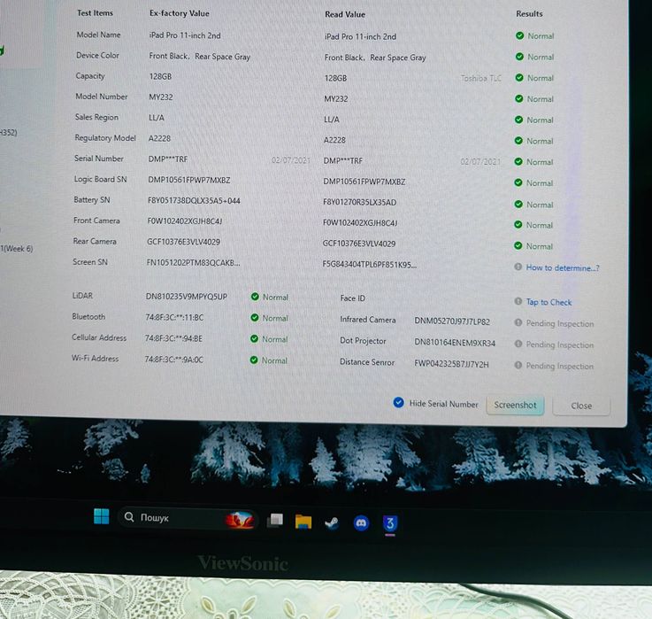 A iPad Pro 11 2 поколение 128 gb