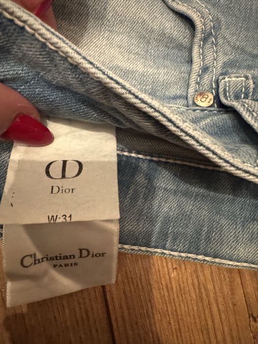 Christian dior m/l dzinsy wyszywane logo