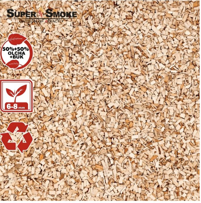 Zrębki wędzarnicze bukowo- olchowe