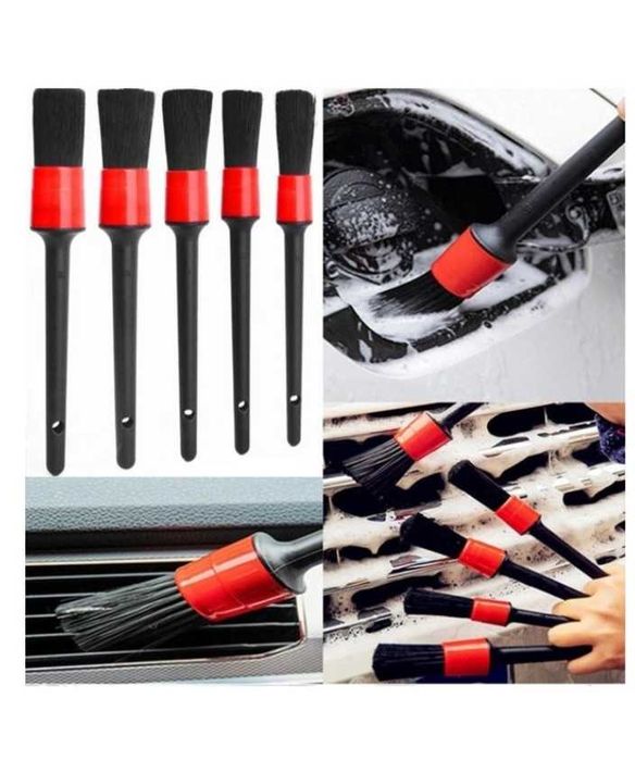 Набір кистей для дітей лінгу, щітки для хімчистки  5шт Червоний