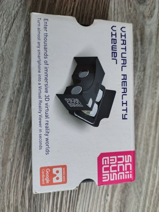 Okulary gogle virtual reality viewer kartonowe