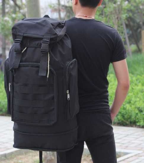 Тактичний рюкзак 70 л рюкзак для військових чорний