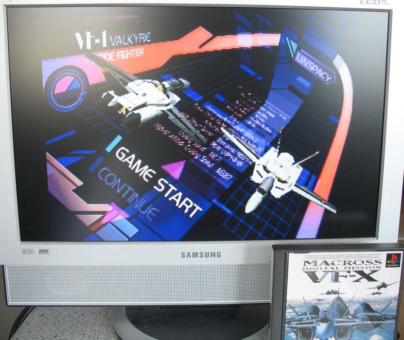 Macross Digital Mission VF-X, PS1, NTSC-J, strzalanka, tylko Japonia