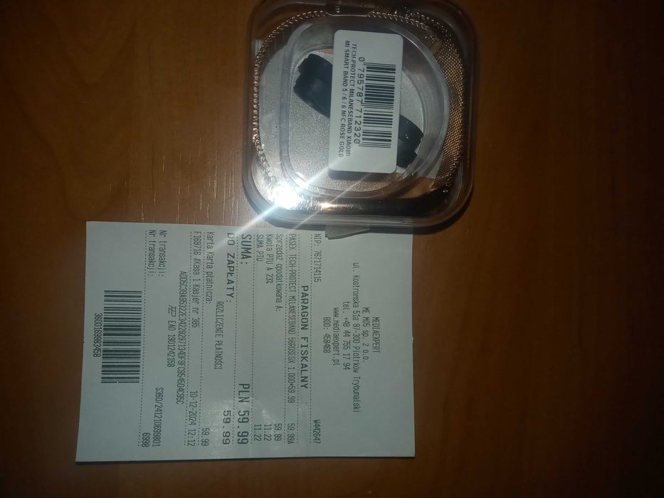 Pasek TECH-PROTECT MilaneseBand do Xiaomi Mi Band 5/6/6  Różowo-złoty