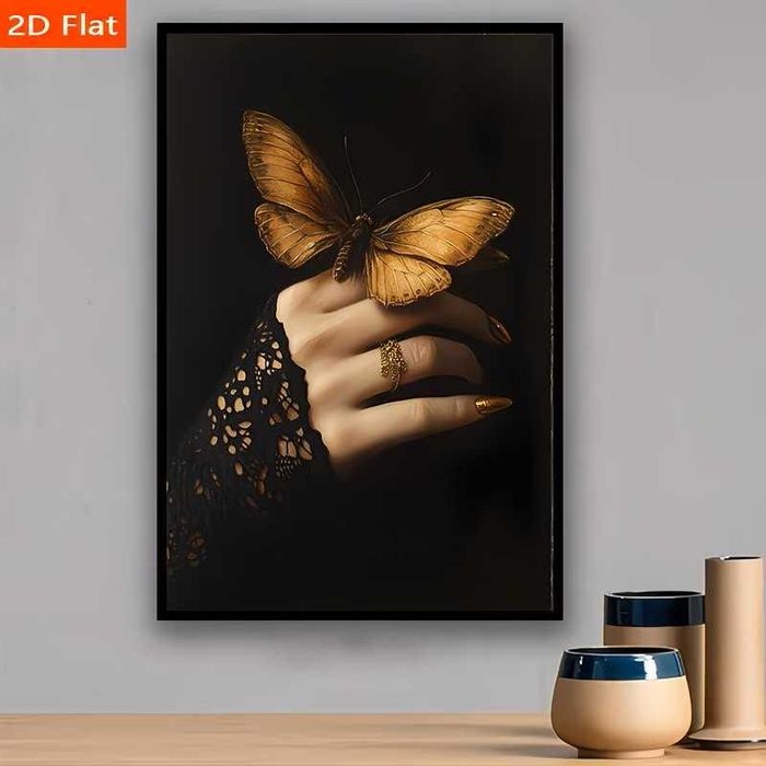 Obraz na płótnie w stylu gotyckim i wiktoriańskim bez ramy