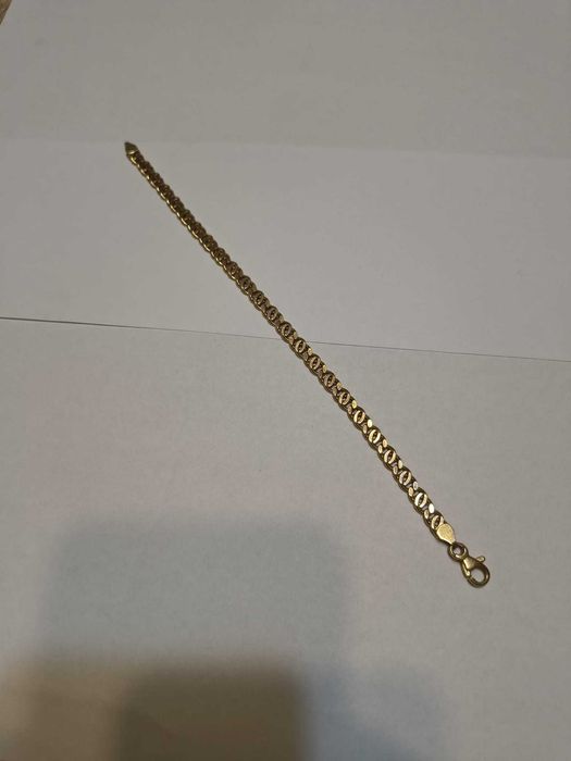 Bransoletka dmuchana próba 585, długość 19,8cm