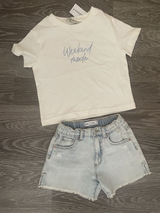 Шорти Zara футболка 5-6 років