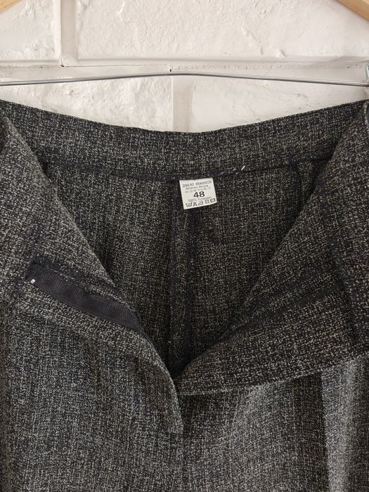 eleganckie spodnie creased wide leg wysoki stan elegant classic