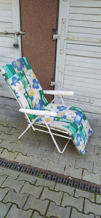 Oddam retro leżak ogrodowy rozkladany