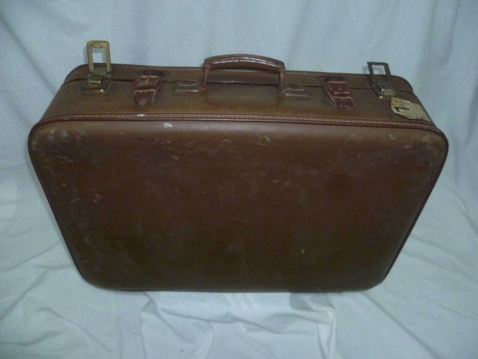 ANTIGA Mala de viagem anos 20 - 40 VINTAGE d Alemanha ECHT VULCANFIBER