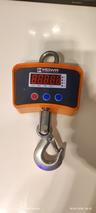 Waga hakowa elektroniczna do 1t 1000 kg z wyświetlaczem