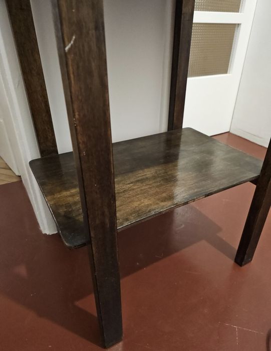 Antyk konsola stolik midcentury PRL drewno