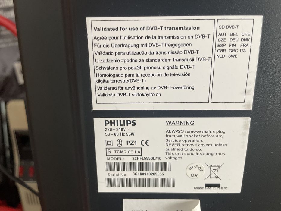 Telewizor Philips 22cale 22HFL5550D/10 bez pilota