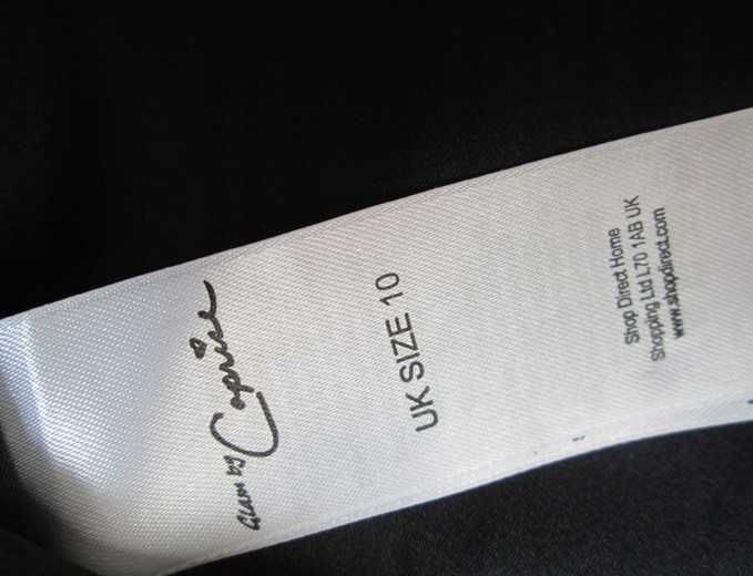 Glam by Caprice sukienka falbany vintage 100% jedwab 10 38 M jak NOWA