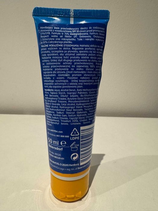 Nivea nawilżający krem do twarzy SPF 30