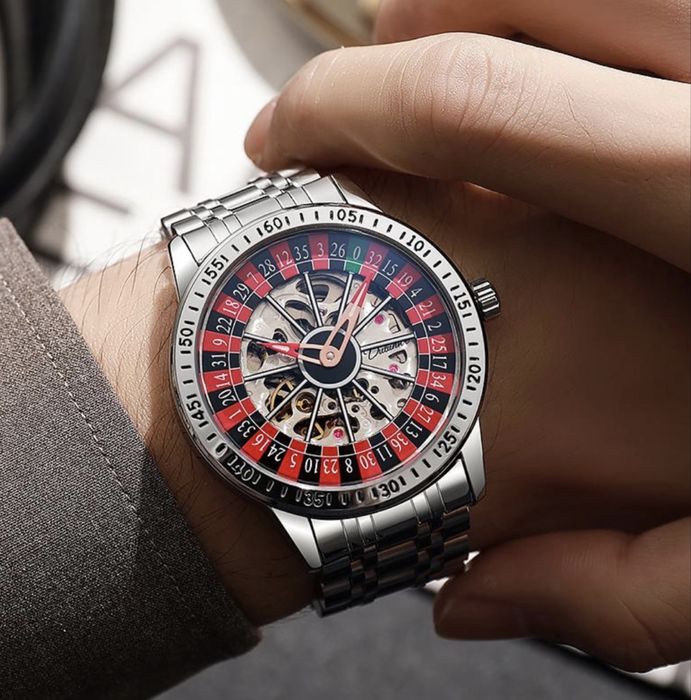 Часы Рулетка, казино, Годинник Казино, Механічний Годинник