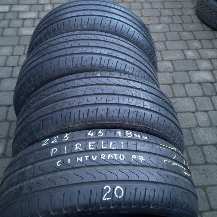 Opony jak nowe 4 szt.225/ 45/ 18 Pirelli Cinturato P7