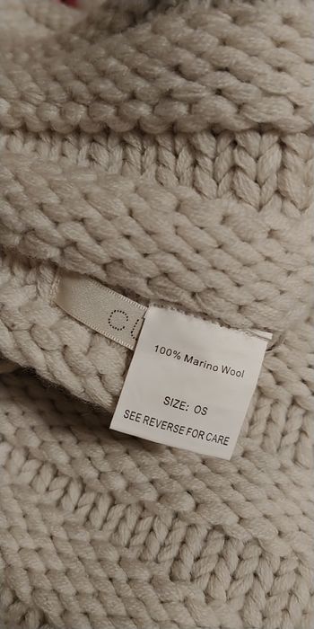 Szalik wełna merino wełniany