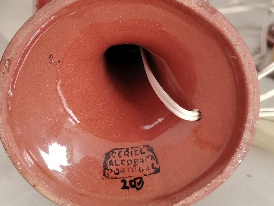 4 Candeeiros de Barro de Alcobaça Electificados