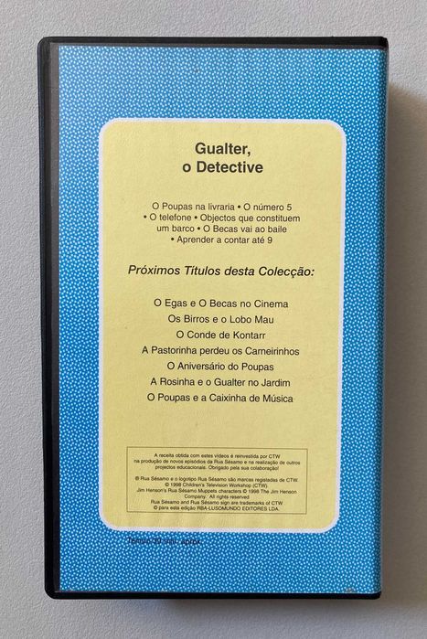 [VHS] Rua Sésamo: Gualter, o Detective (não testado)