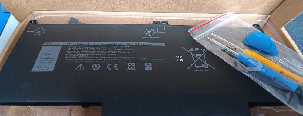 Bateria ANTIEE MXV9V com cabo para DELL Latitude ou Inspirion