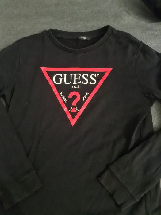 Bluza chłopięca S Guess oryginalna czarna
