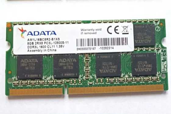 Пам'ять DDR3 8GB SO-DIMM до ноутбуків 1600 МГц