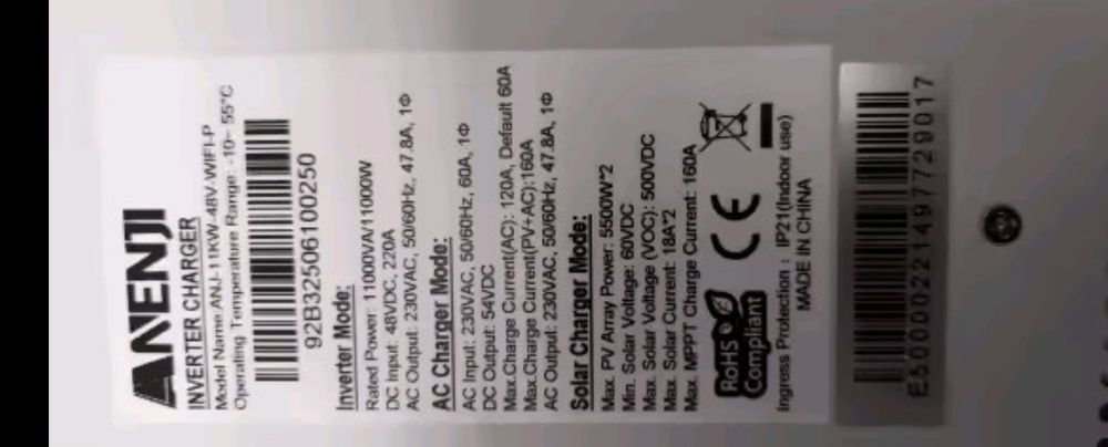 Falownik ofgrid Anenji 11kw 48v