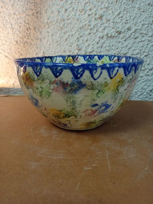 Faiança  corticeira saladeira antiga