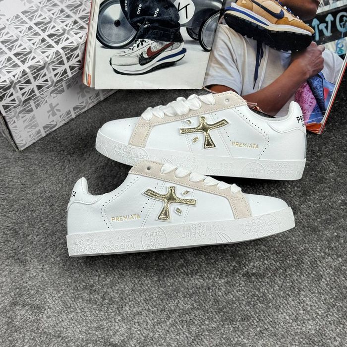 Кросівки Premiata Steven White - Beige premium | Кроссовки жіночі