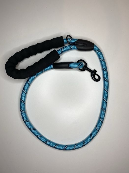 Smycz Krótka Dla Psa 75cm Piękna Turkusowa