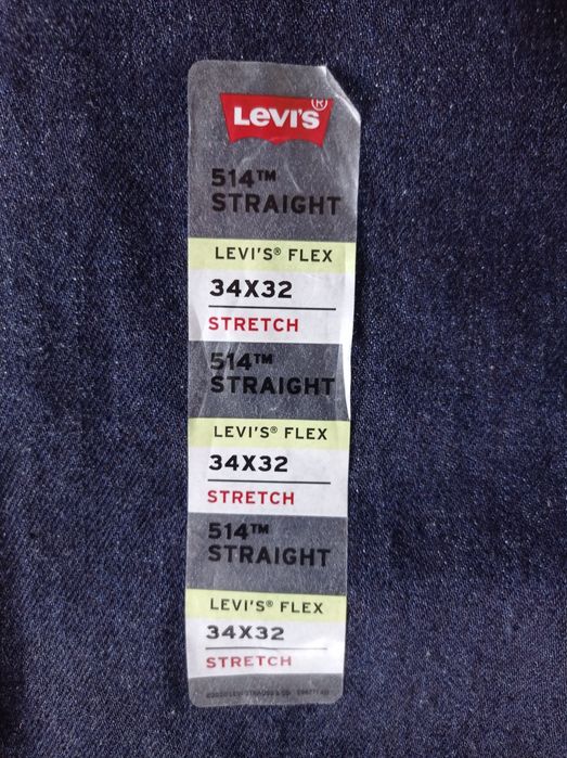 Oryginalne spodnie jeansowe Levi's Strauss 514 Straight nowe 1/3 ceny!