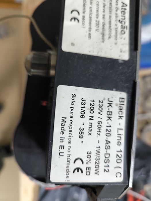 Motor de portão de garagem JK-BK-120-AS-DS12 (Black Line 120 (C)