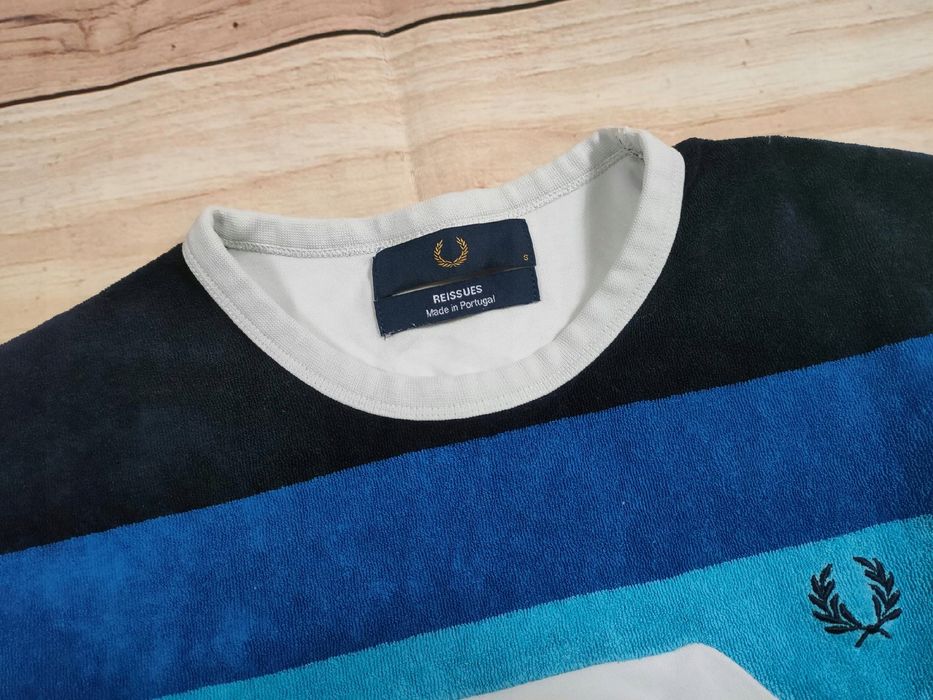 FRED PERRY Koszulka T-Shirt Męska Logowana r. S