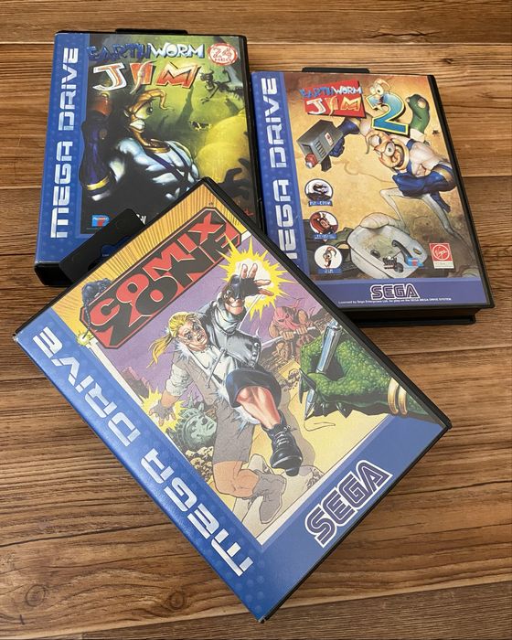 Sega MegaDrive/Genesis: ComixZone, Pitfall, Mortal Kombat, Aladdin
