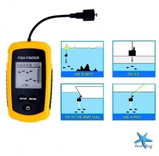Эхолот Lucky FFC1108-1 • Компактный эхолот для рыбалки