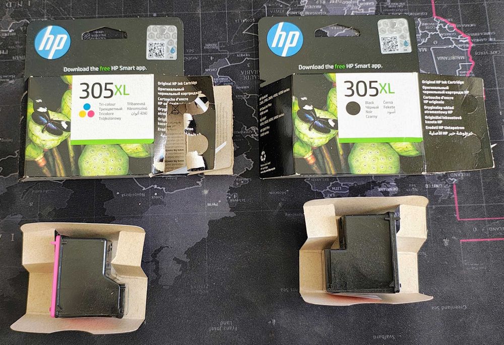 atrament hp 305 XL kolor + czarny