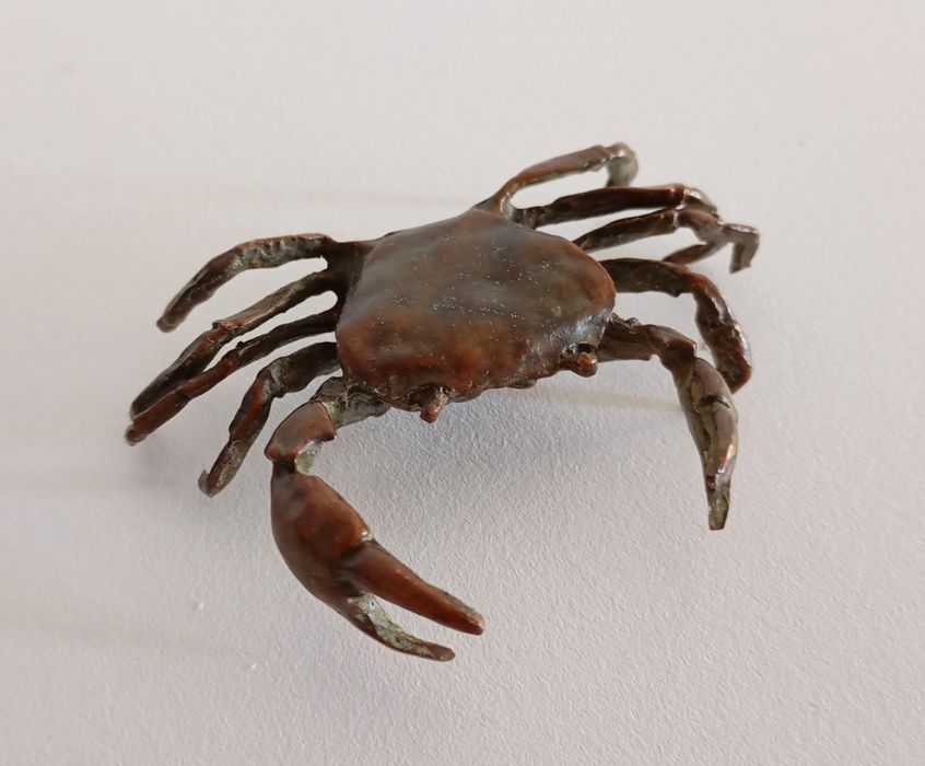 Caranguejo em bronze