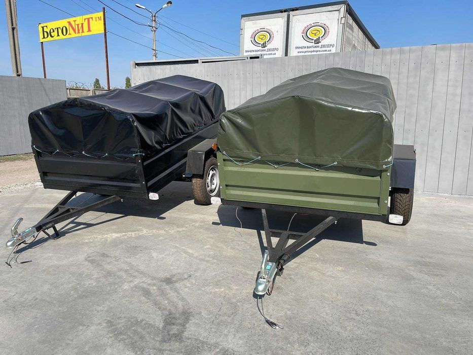Новий причіп від заводу Дніпро-1700х1300х400, тент в подарунок!