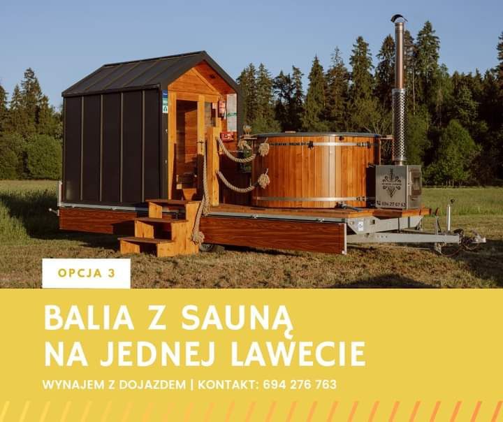 Mobilna balia bania jacuzzi mobilna sauna wynajmę dowiozę Nowość