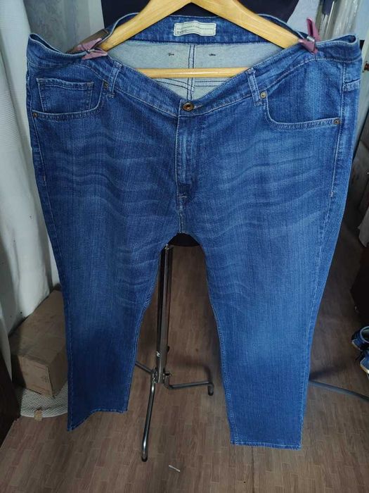 Джинсы Basic five pocket jeans Germany w44 stretch navy.