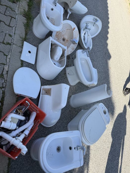 Material casa de banho – sanita, bidé, lavatório (remodelação)