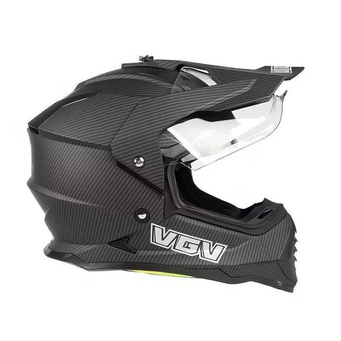 Мотошолом VGV WS-902 кросовий/ендуро, інтеграл, карбонова текстура