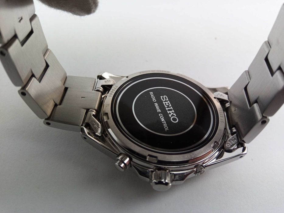Японские мужские часы Seiko Solar SBTM019, радиоконтроль, сапфир