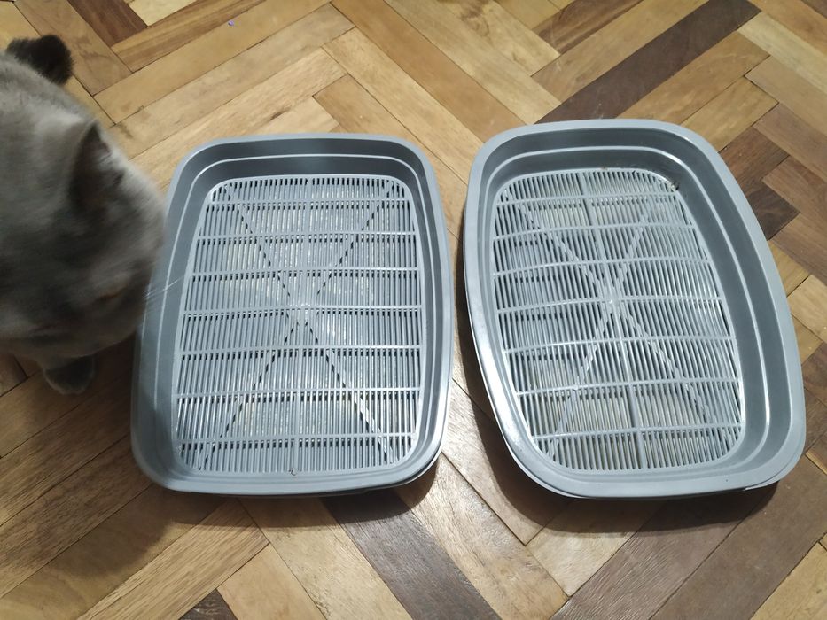 Кошачие туалты с сеточкой