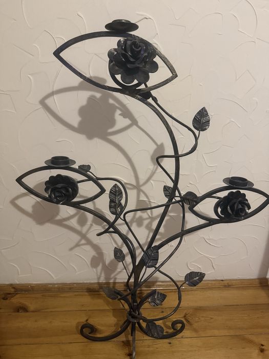 Duży świecznik vintage