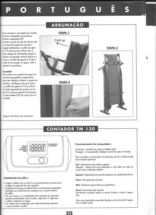 tapete exercício marcha