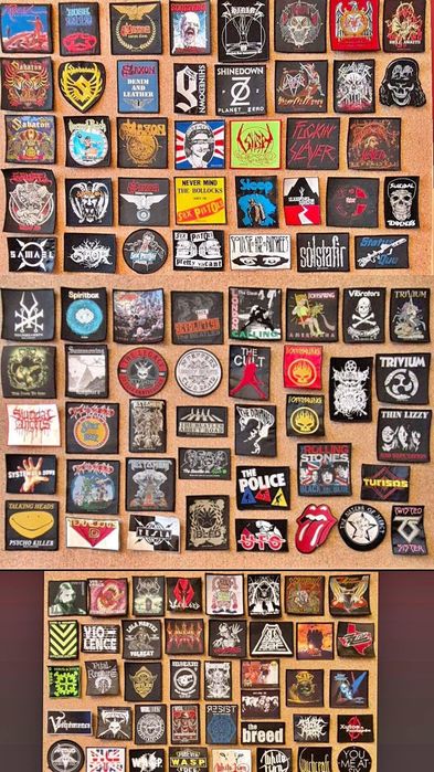 Patches Bandas Rock e Metal - Bordados (Sew-on) e Woven (Novos)