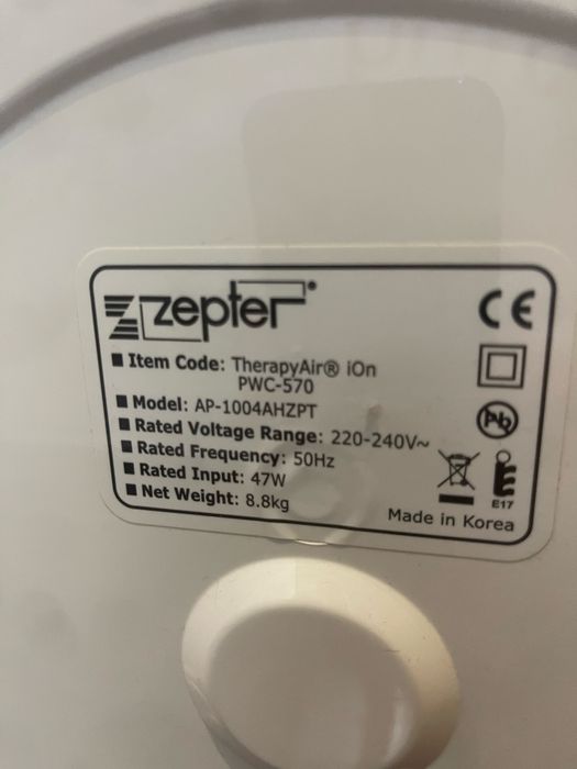 Очиститель воздуха Zepter Terapy Air